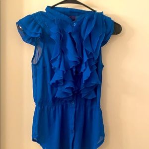 Royal Blue Blouse
